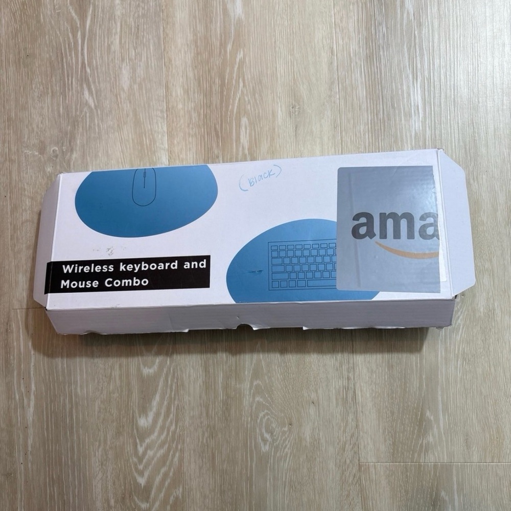 Amazon Black Wireless Keyboard Mouse Combo